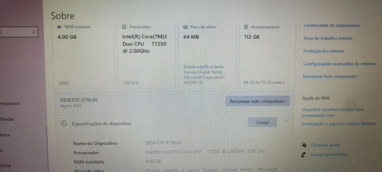 Notebook 4g de ram 256 memoria ssd - Foto 3