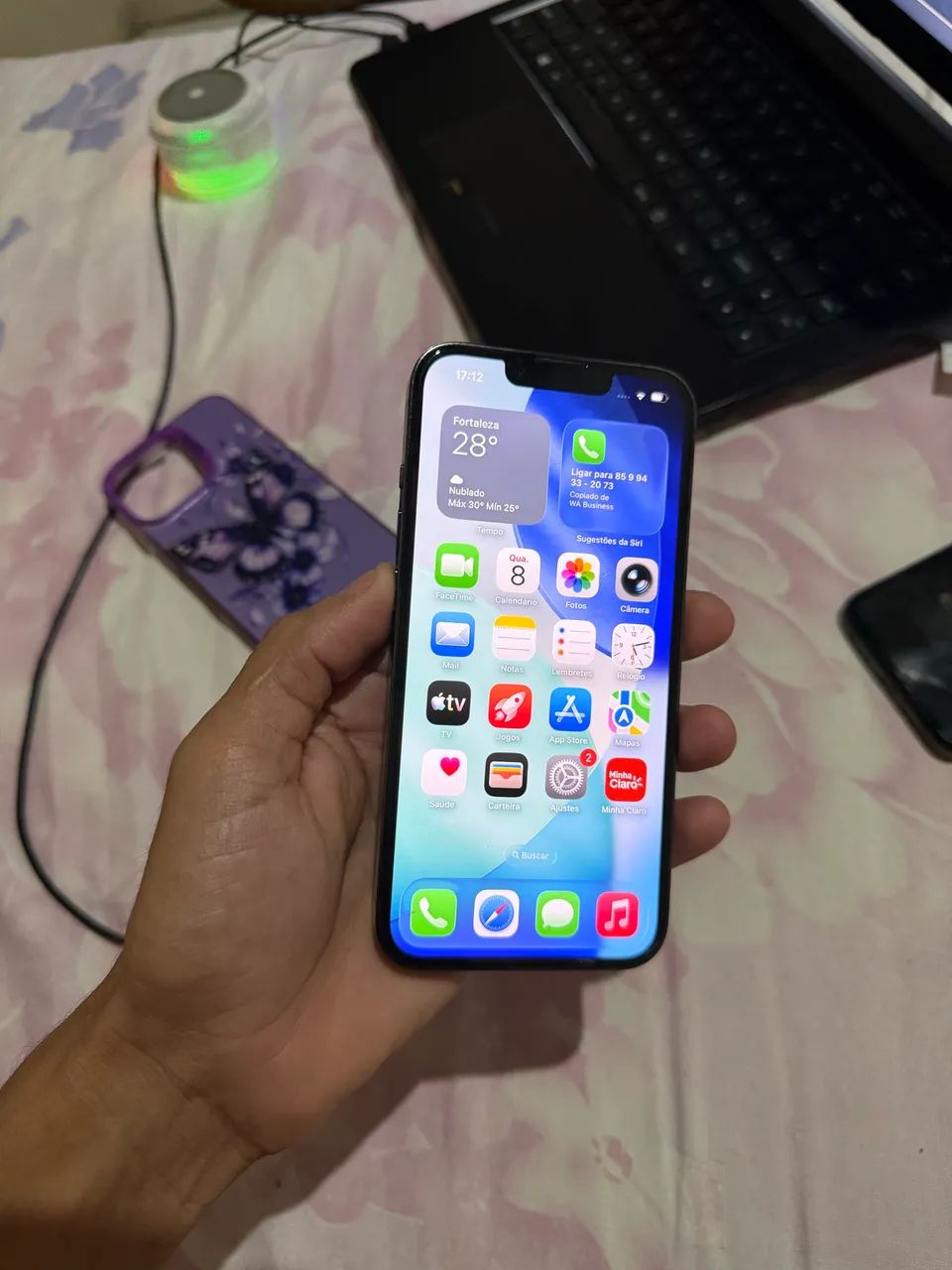 Iphone 13 pro 128gb extra novo todo original - Foto 2
