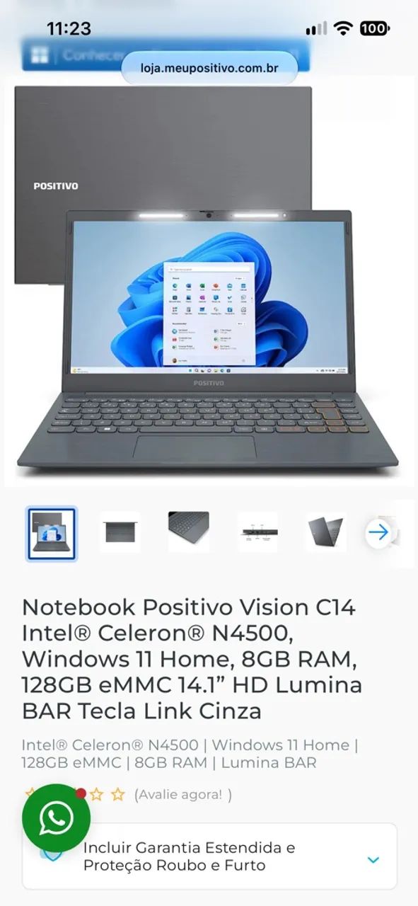 NOTEBOOK POSITIVO LACRADO  - Foto 4