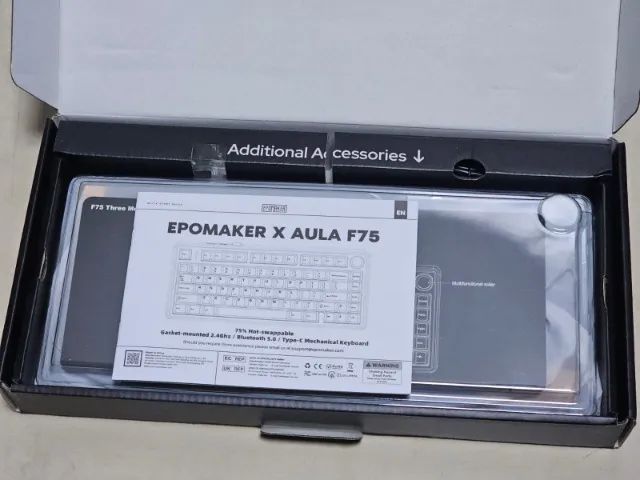 Teclado Mecânico AULA F75 - Thunder Black - Foto 5
