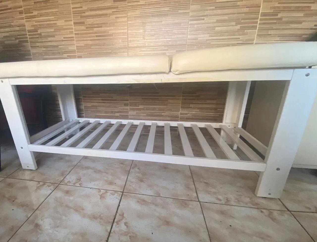 Maca de aço inox com  encosto regulável