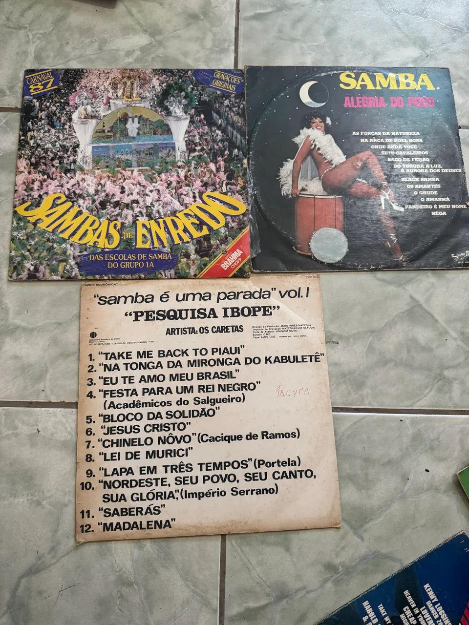 3 disco vinil samba 