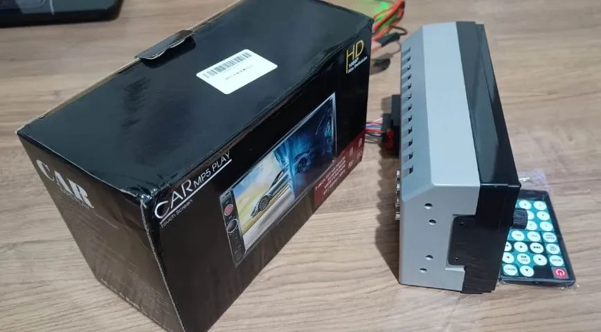 Central Multimídia Mp5 7 Polegadas 2DIN Bluetooth USB Aux Rádio Fm Touch Screen Automotivo - Foto 5