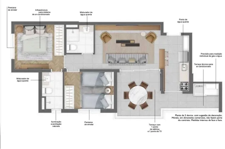PLANTA 64m²
