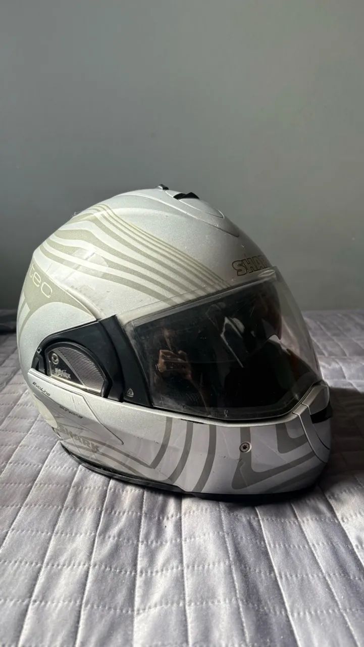 CAPACETE SHARK ESCAMOTIAVEL - Foto 4
