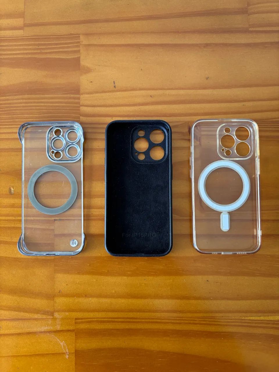 Capinhas iPhone 15 Pro - Kit com 3 unidades (MagSafe + Silicone Apple) - Foto 5