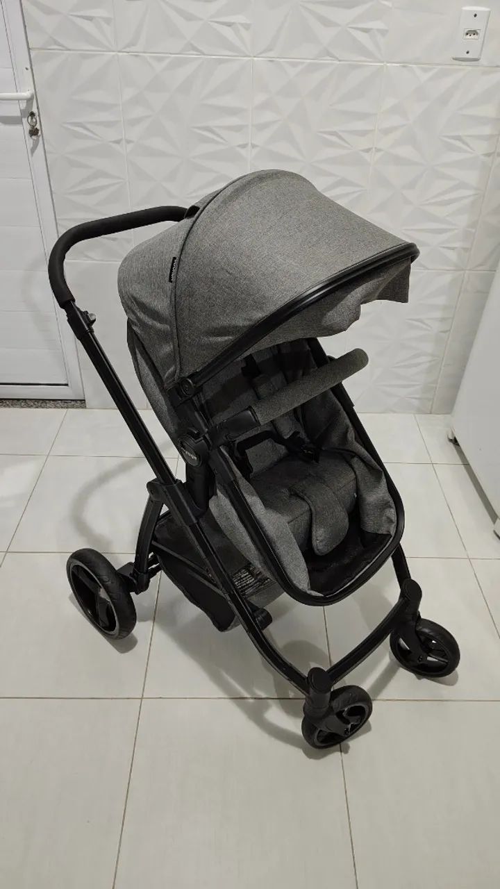Carrinho de bebê + bebê conforto + Moisés - Foto 2