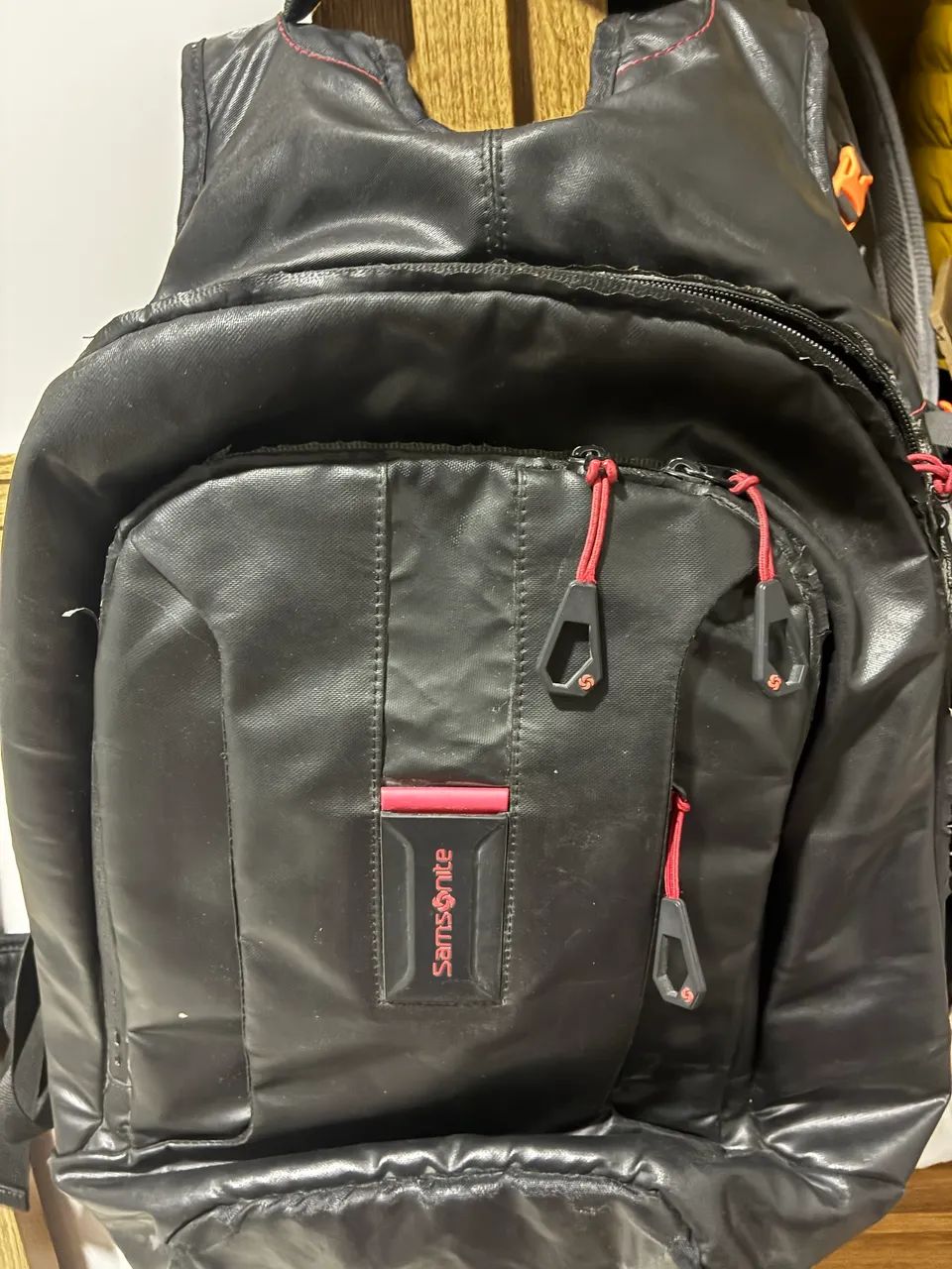 Mochila Samsonite Preta confortável usada - Foto 2