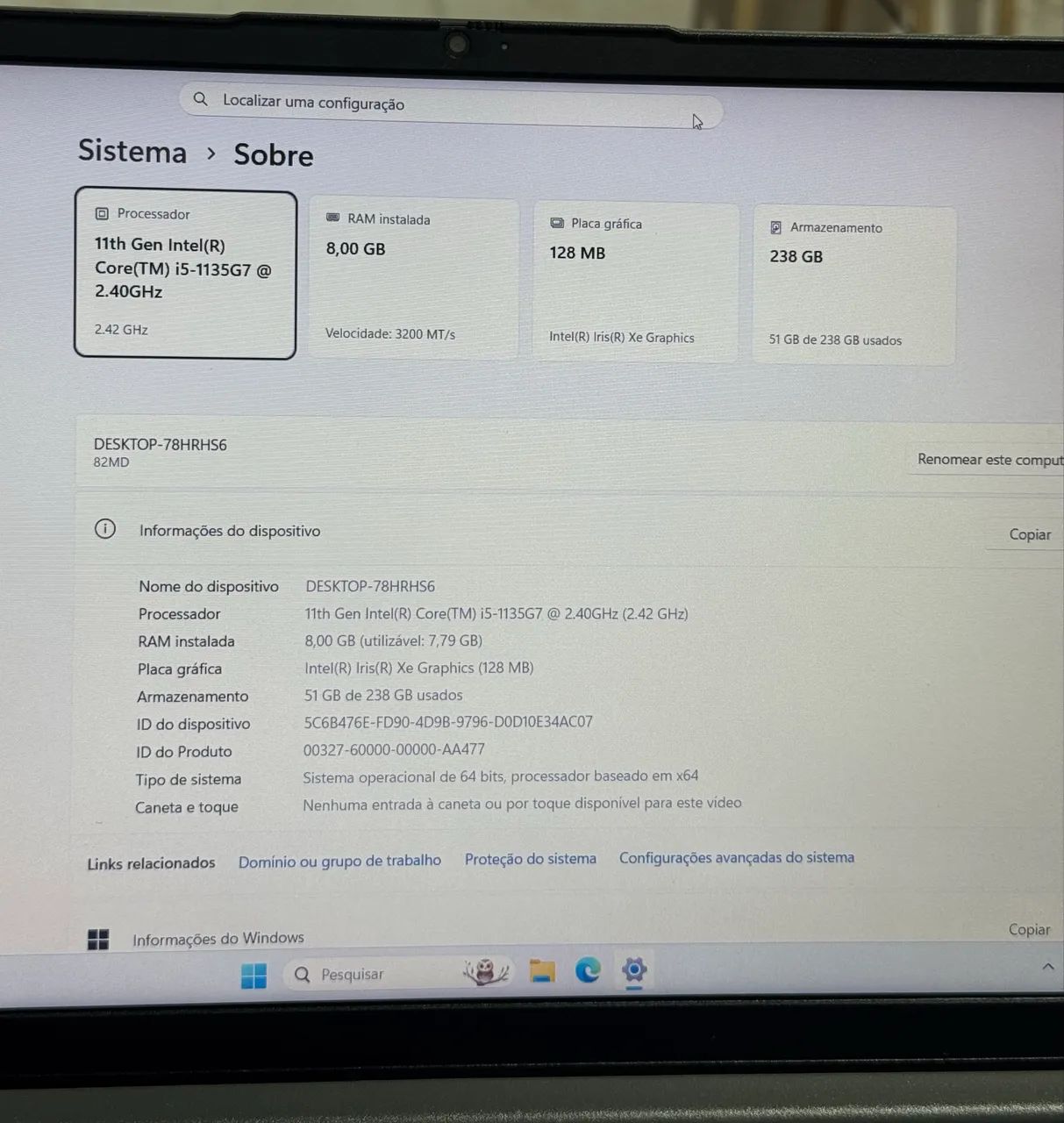 Notebook Lenovo core i5 11° geração  - Foto 3