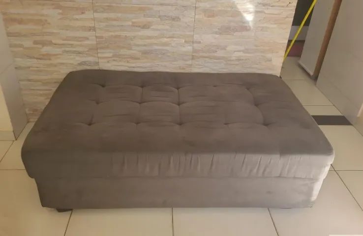 SOFA CANTO/ MESINHA - MARROM CLARO ACINZENTADO - Foto 5