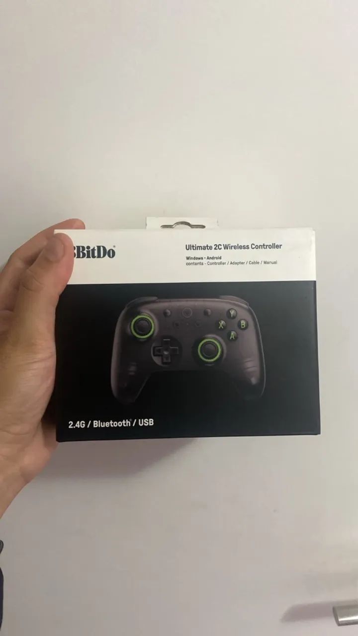 Controle Gamer 8BitDo Ultimate 2C Wireless Hall Effect Bluetooth 2.4G Para PC e Android Pr - Foto 2
