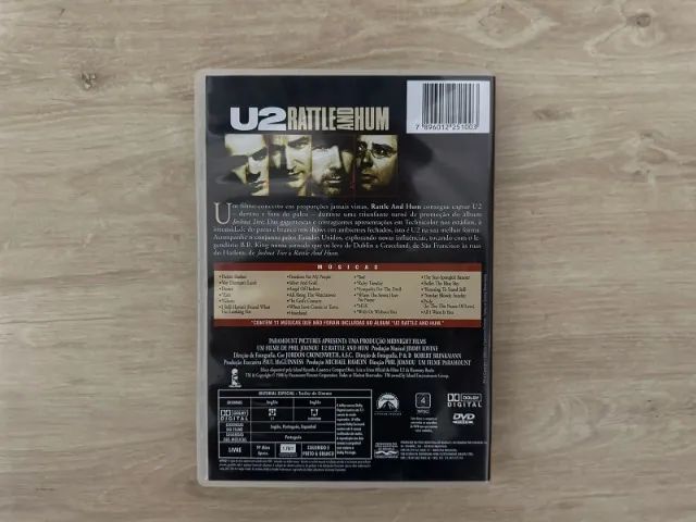 DVD U2 - Rattle And Hum - CDs, DVDs etc - Parque Residencial