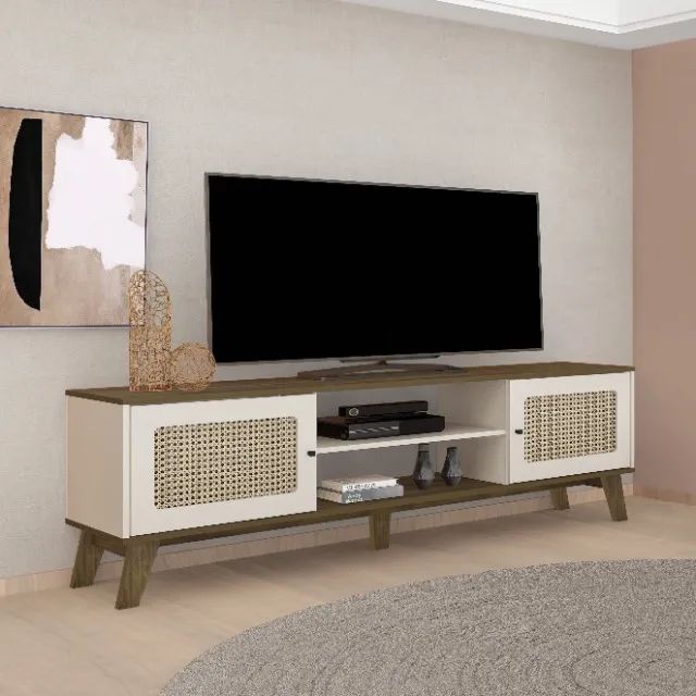 Rack para Sala e TV até 75 Polegadas | Charlotte 4 Cores | Entrega Rápida - Foto 4