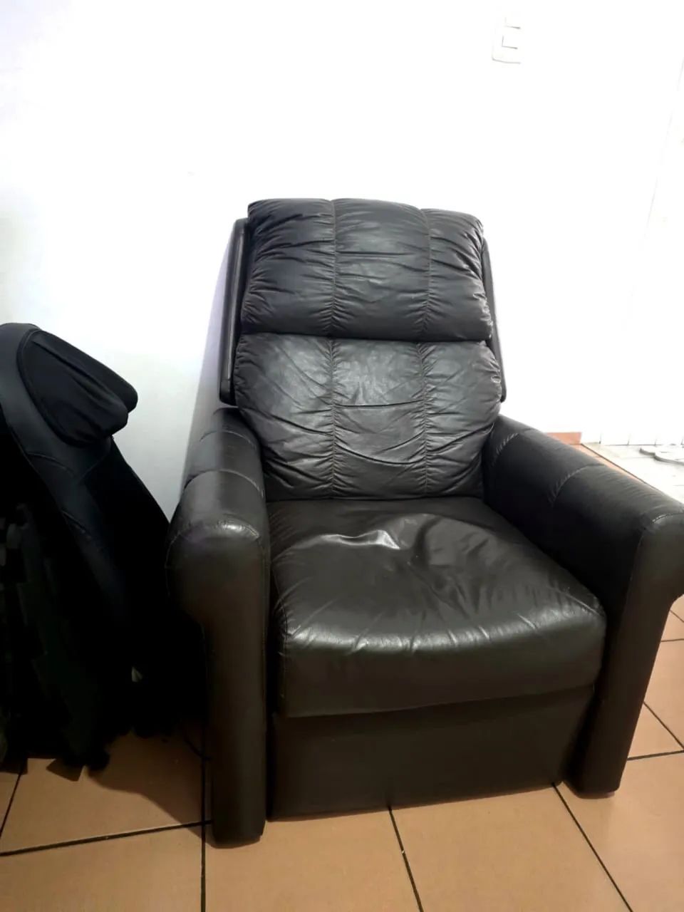 Poltrona reclinável de Couro - Foto 3