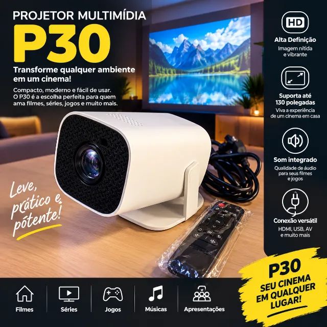 Projetor P30 - Cinema em Casa