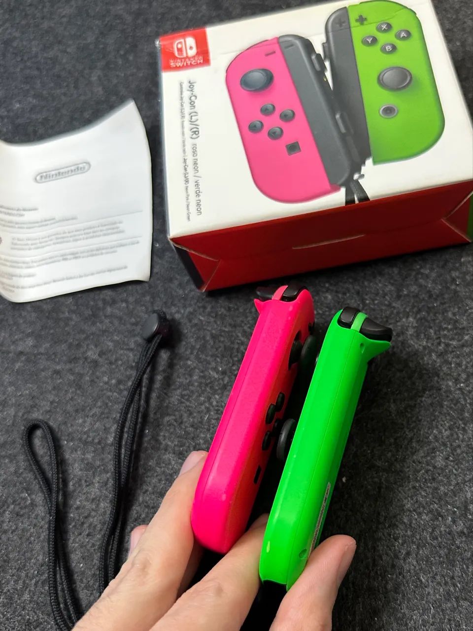 Joy-con Switch Verde e Rosa (Cosmo e Wanda) - Splatoon - Foto 3
