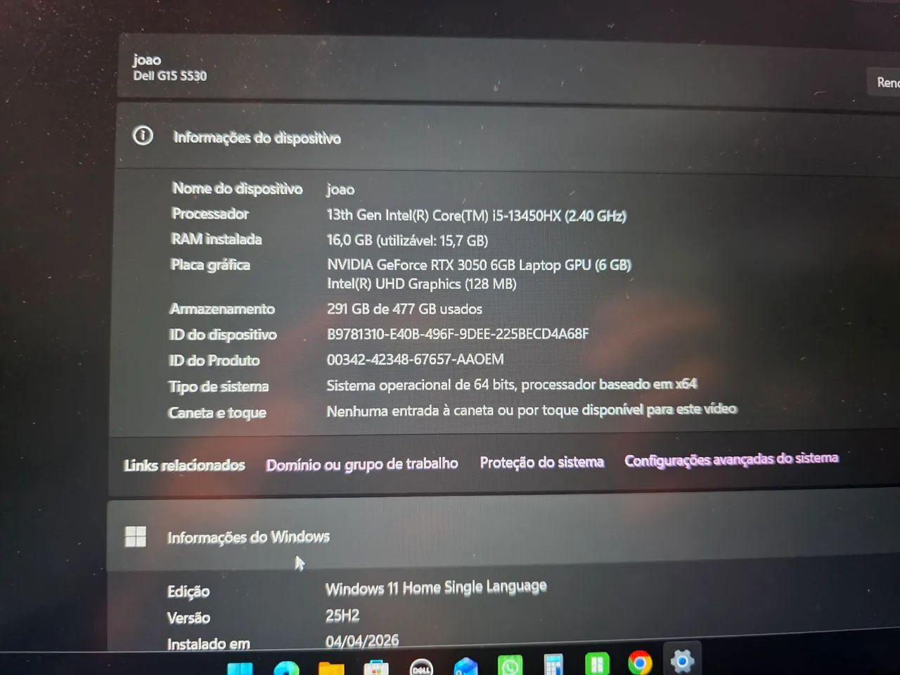 NOTEBOOK G15 DELL  - Foto 2