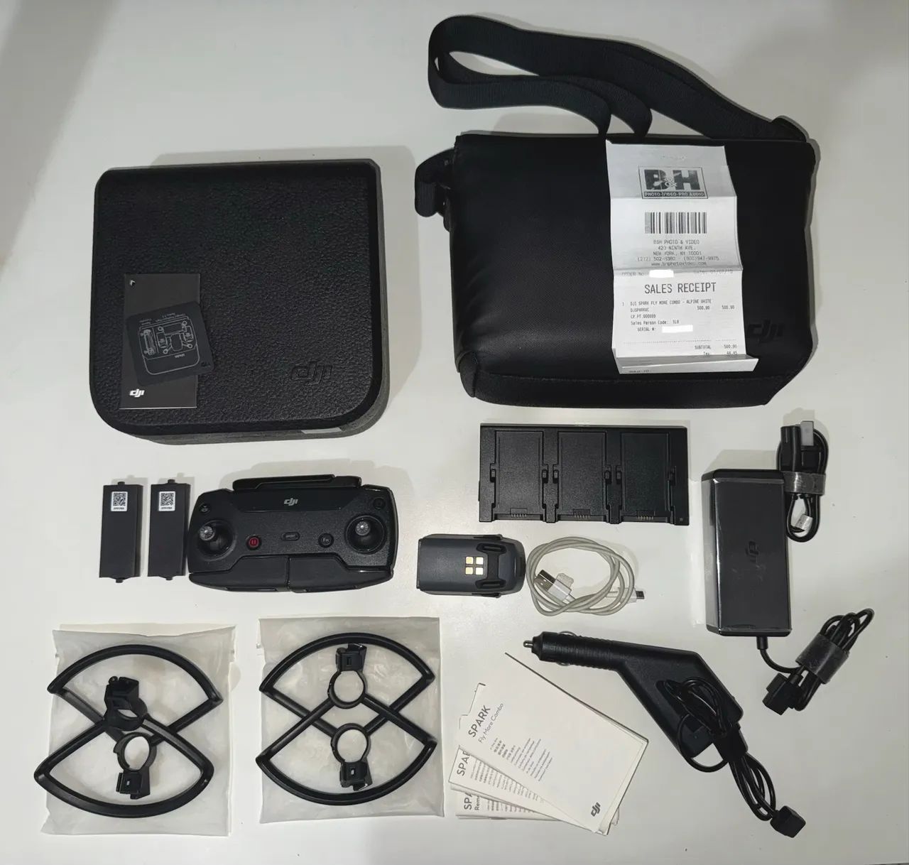 Kit de acessórios DJI Spark Fly More Combo Original (SEM DRONE) - NF B&H + Manuais