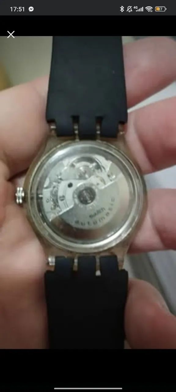 Relógio Swatch Automatic BIG DROP SAK127 (1997) funcionando sem a pulseira original.<br><br> - Foto 3