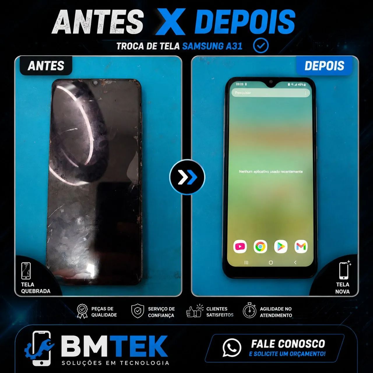 BM TekCell. Manutenção de computador e celular.  - Foto 4