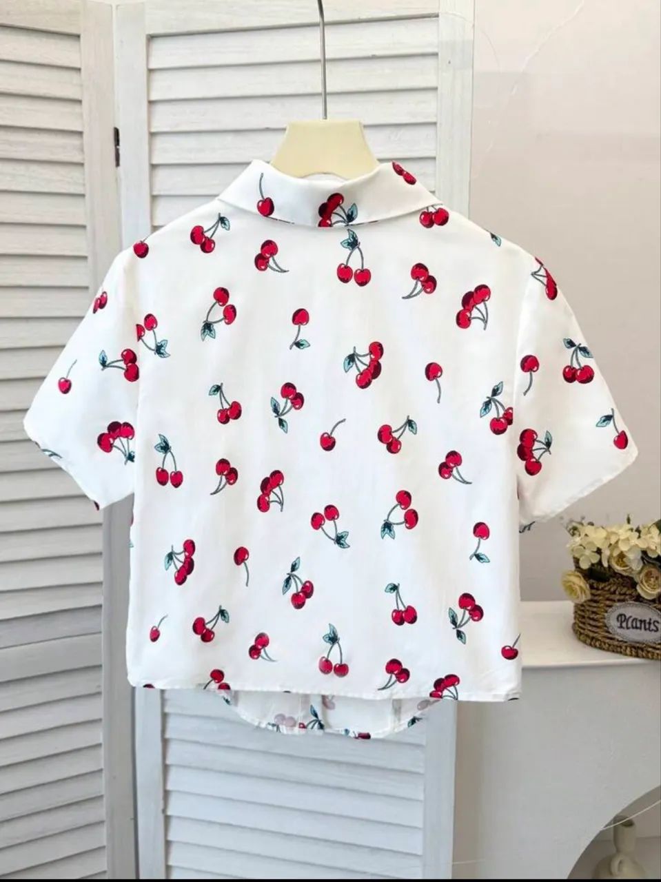 Blusa cereja  - Foto 2
