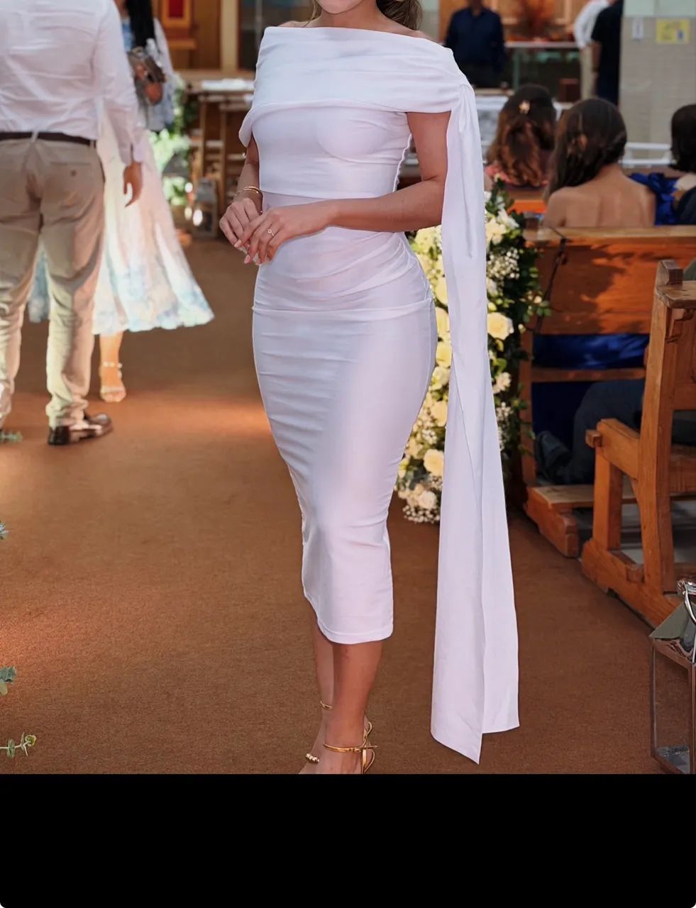 Vestido midi Prada (Branco ) - Foto 2