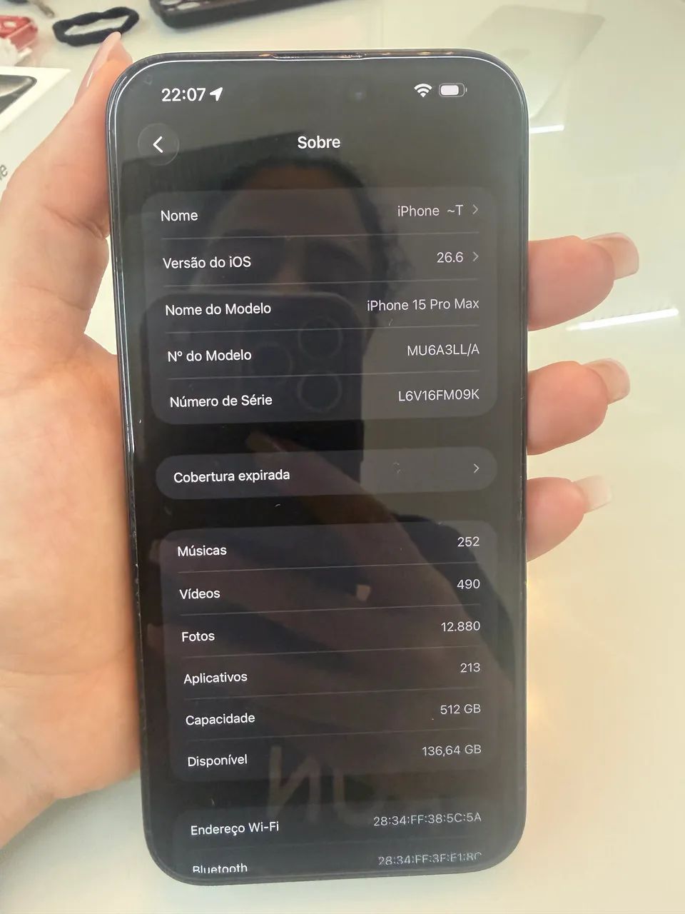 iPhone 15 Pro Max 512 GB -  86% saúde da bateria - Foto 3