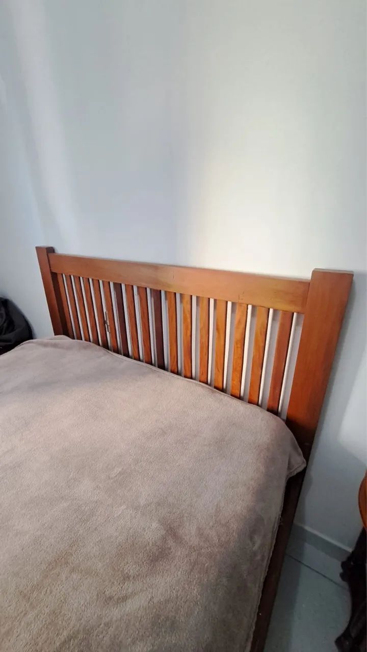 Cama de madeira Casal (sem colchão) - Foto 3