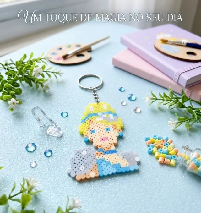 Chaveiro Hama Beads  - Foto 2