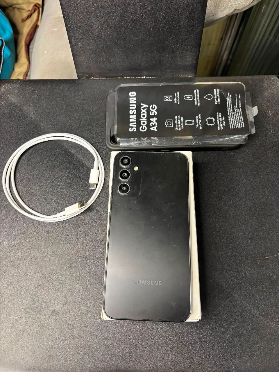 Samsung Galaxy a34 5g + acessórios, tudo original  - Foto 3