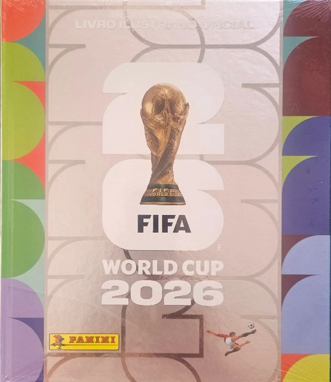 Álbum Copa 2026-México-Cnada-EUA - Capa Dura Prata - 50 Envelopes