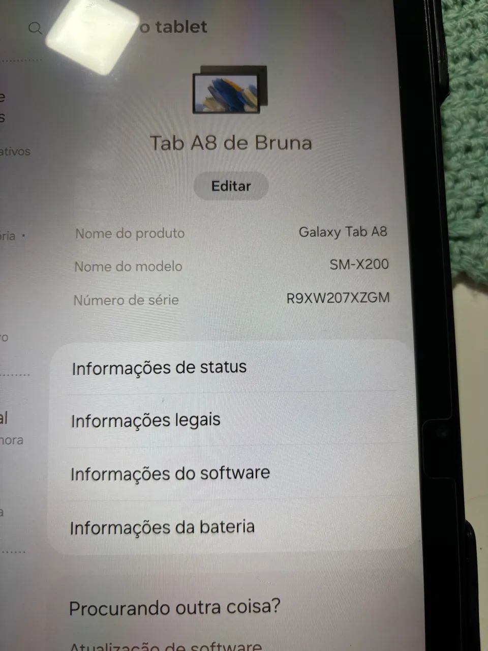 Vendo tablet Samsung A8