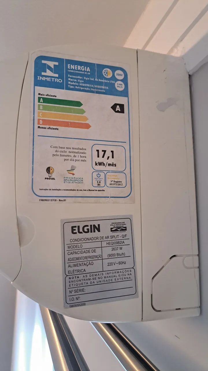 Ar-condicionado Elgin Split 9.000 BTU - Foto 4