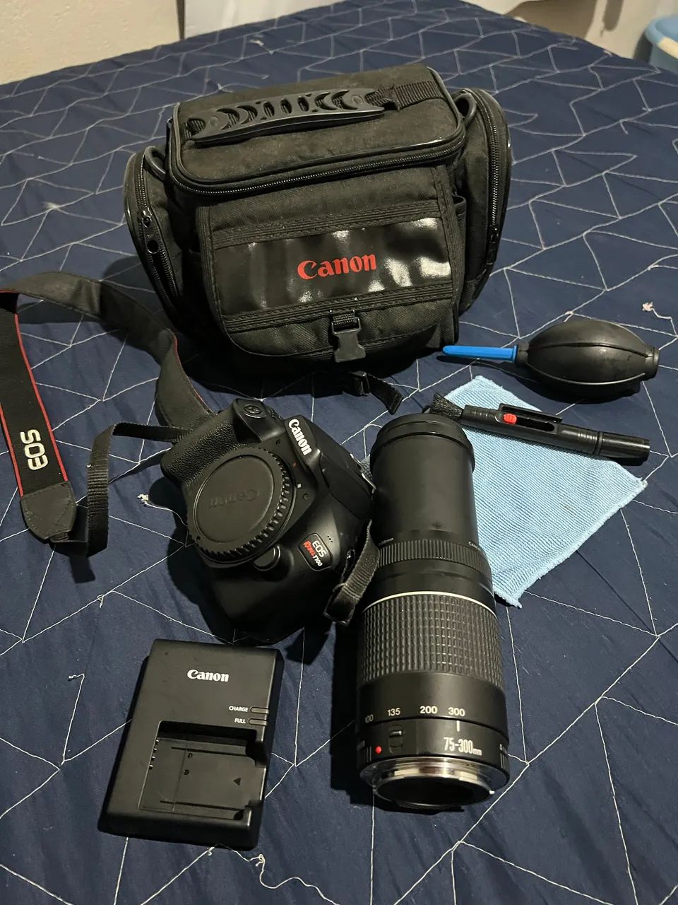VENDO CÂMERA t100 e lente 75-300! Precisa apenas de limpeza 2,500 - Foto 3