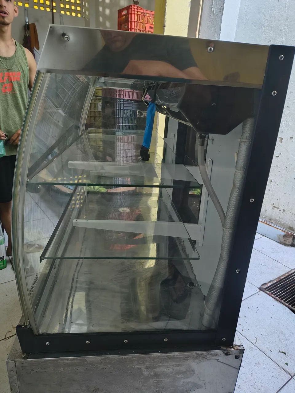 BALCÃO FRIO EM ÓTIMO ESTADO SEMI NOVO FUNCIONANDO PERFEITAMENTE ÓTIMO PARA SUA LANCHONETE  - Foto 5