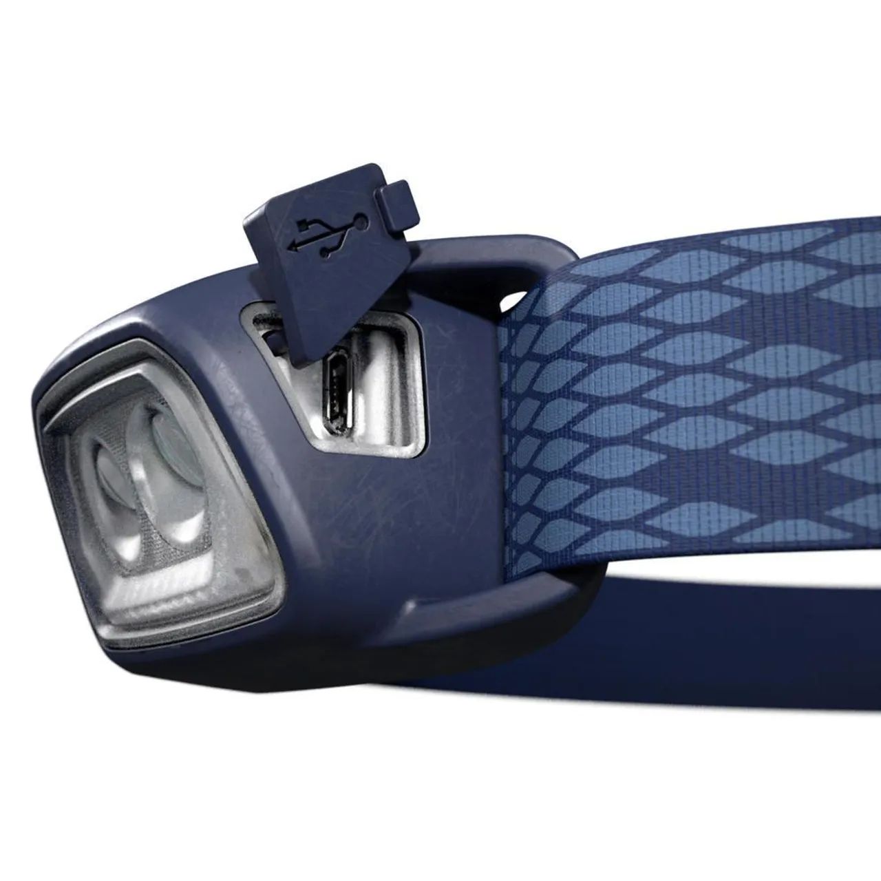 Lanterna de cabeça forclaz azul USB 120 