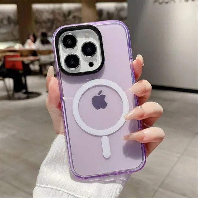 CAPA MAGNÉTICA MAGSAFE PREMIUM PARA IPHONE + PROTETOR DE CÂMERA