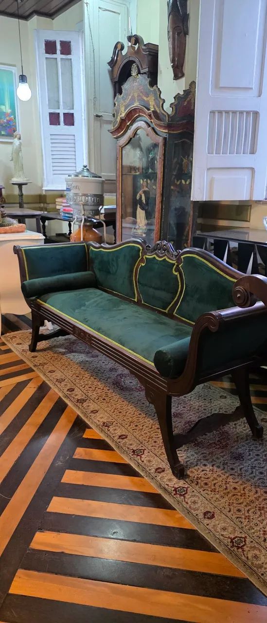 Móveis antigos, marquesa classica antiga - Foto 4