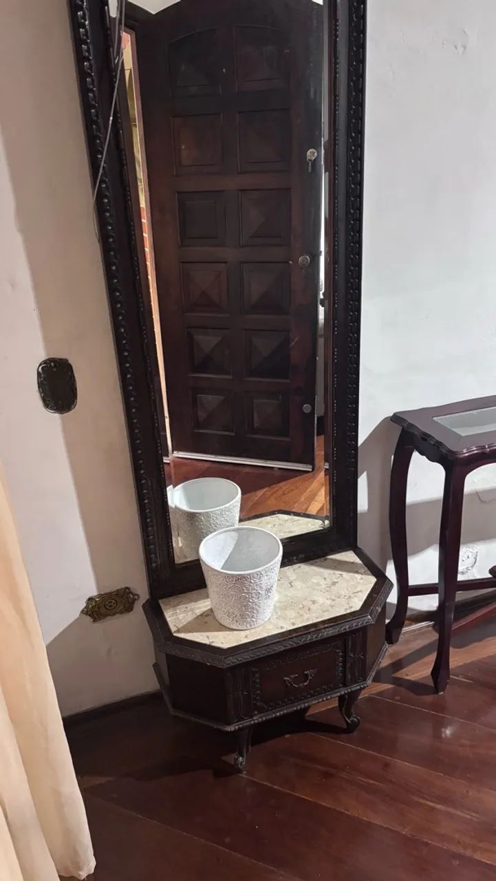 Espelho com aparador estilo retrô  - Foto 4