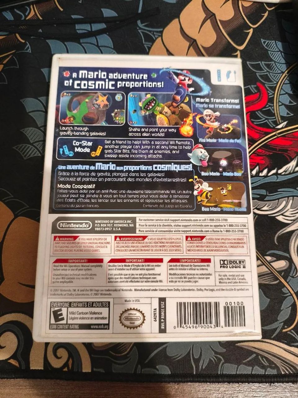 Mario Galaxy Wii usado com manual - Foto 3