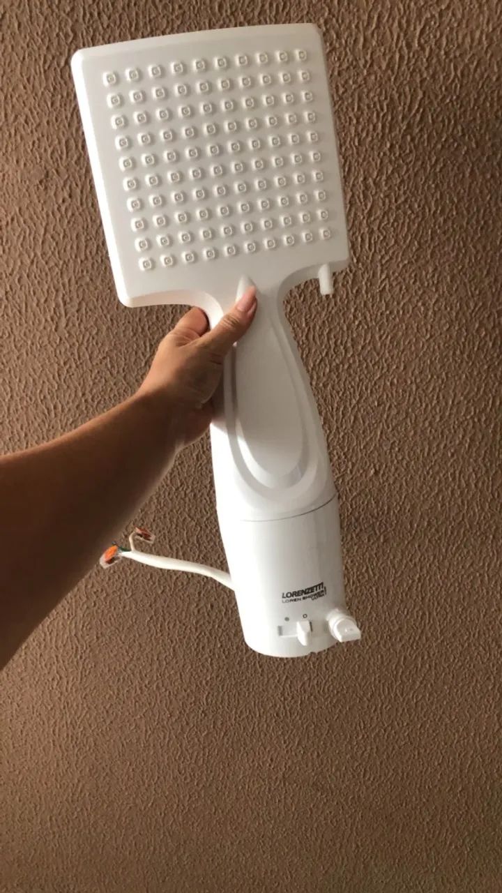 Chuveiro Ducha Lorenzetti Loren Shower Eletrônico Branco 6800w 220V - Foto 3