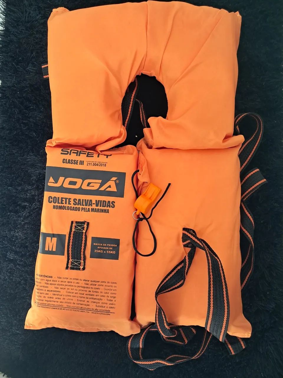 Colete Salva-Vidas Safeti Classe lll, Marca Jogá, tamanho M, capacidade de 35 a 55 Kg - Foto 6