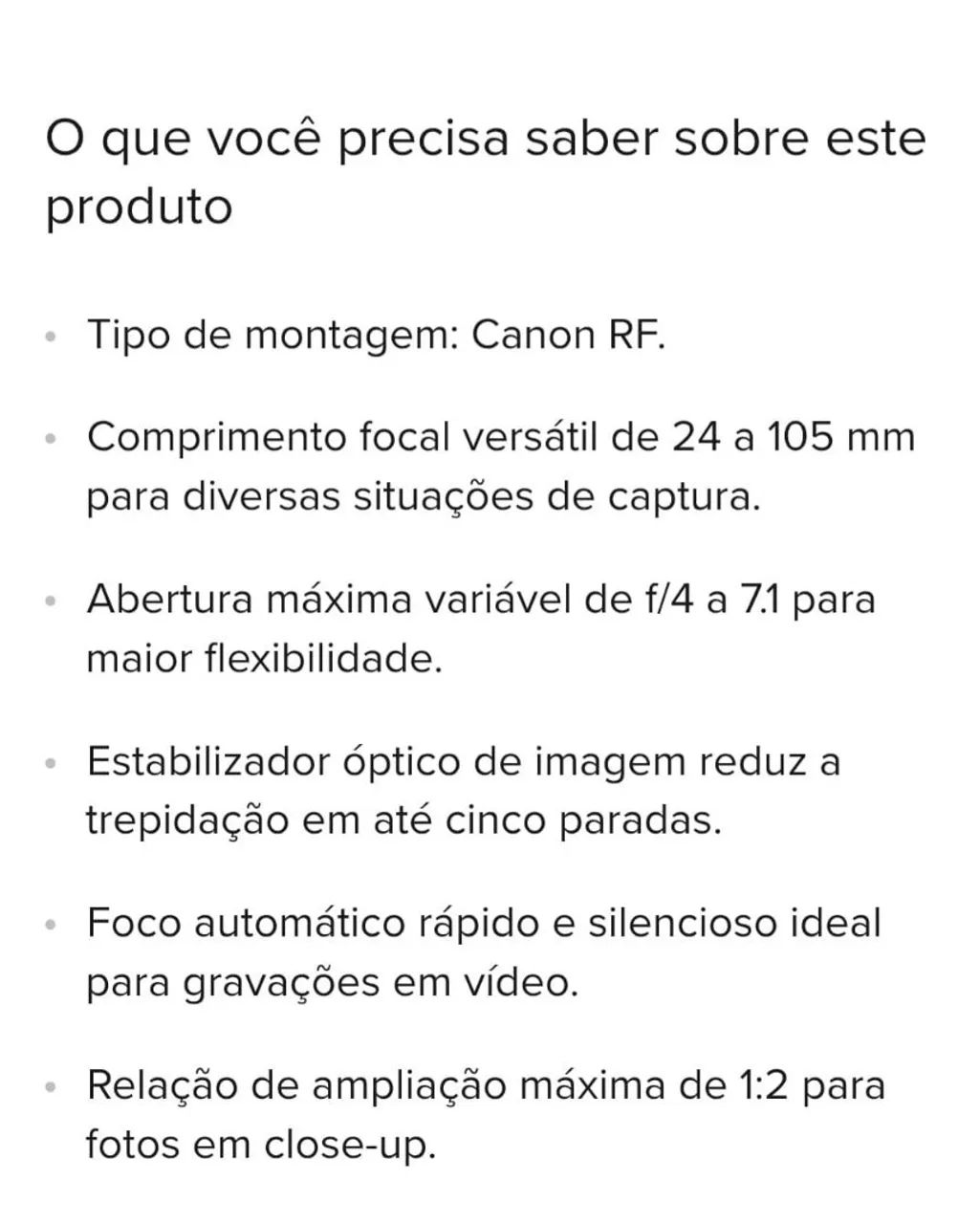 Lente Câmera Cannon - Foto 4