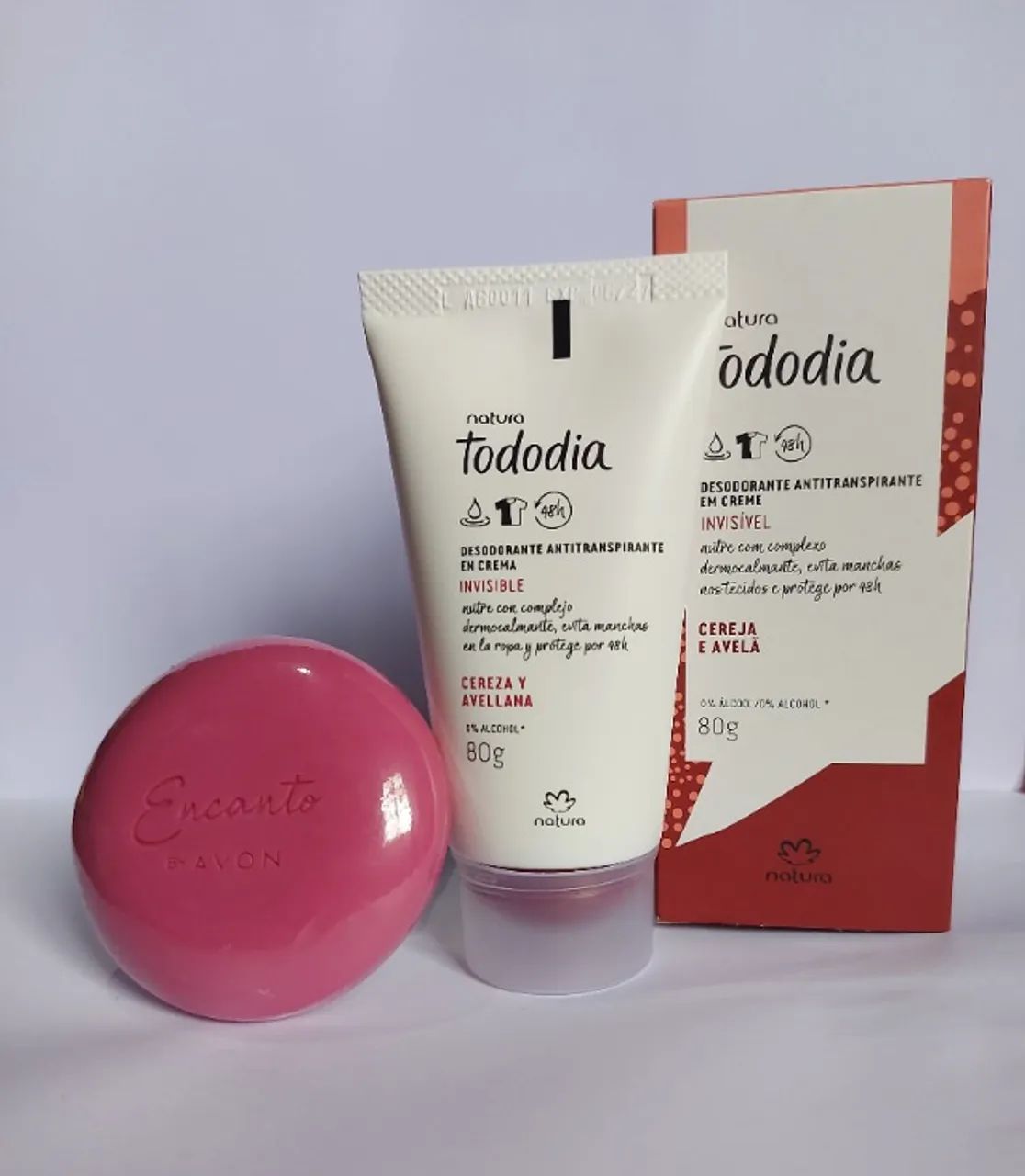 Kit Natura como 3 desodorantes + 3 sabonetes 