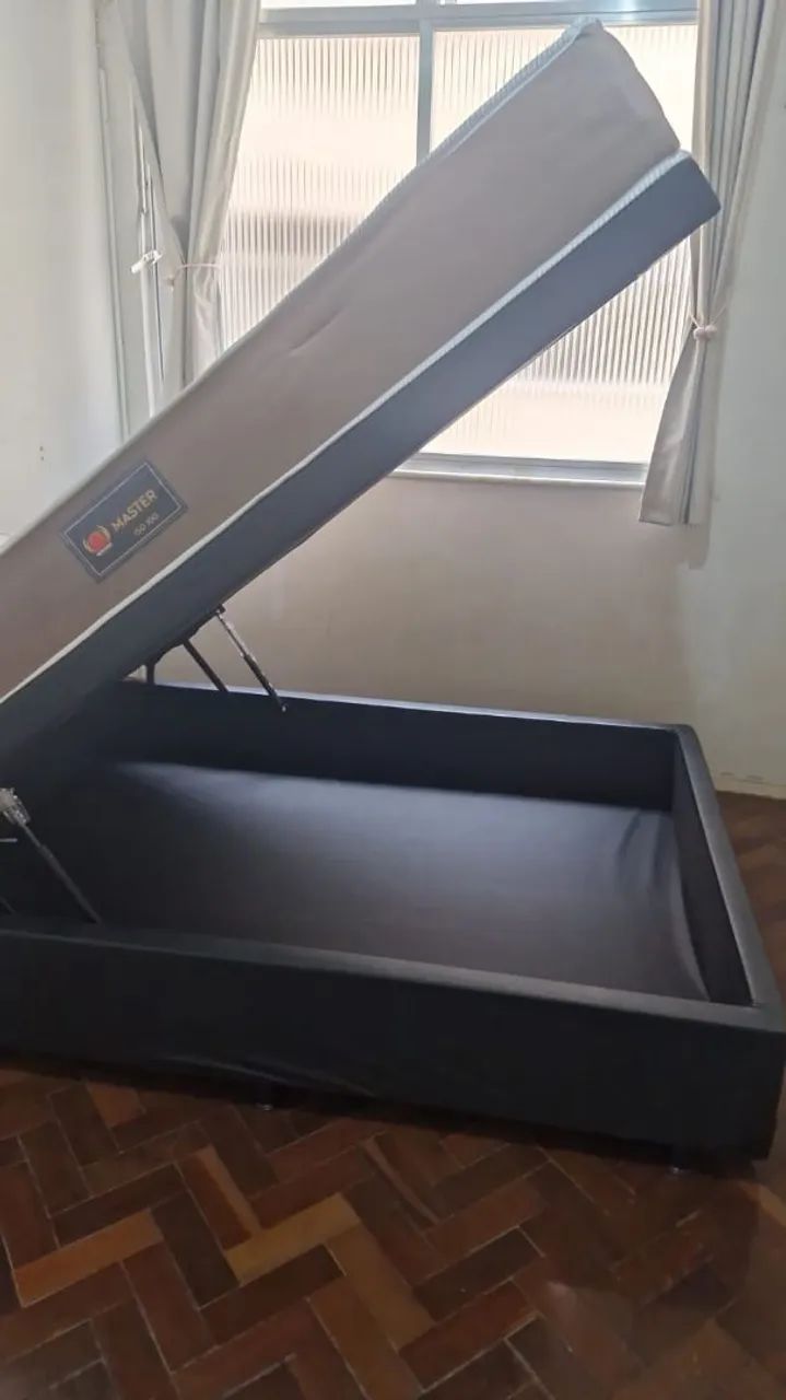 Vendo cama box com baú seminovo  - Foto 2