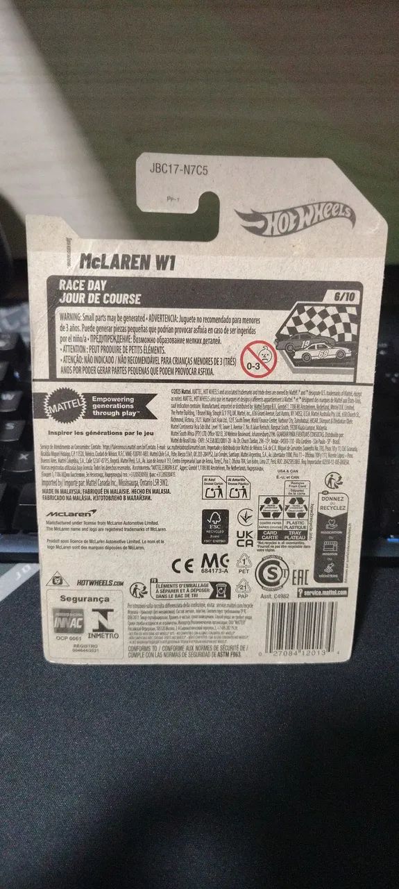 Carrinho Hotwheels McLaren W1 Preta - Foto 2