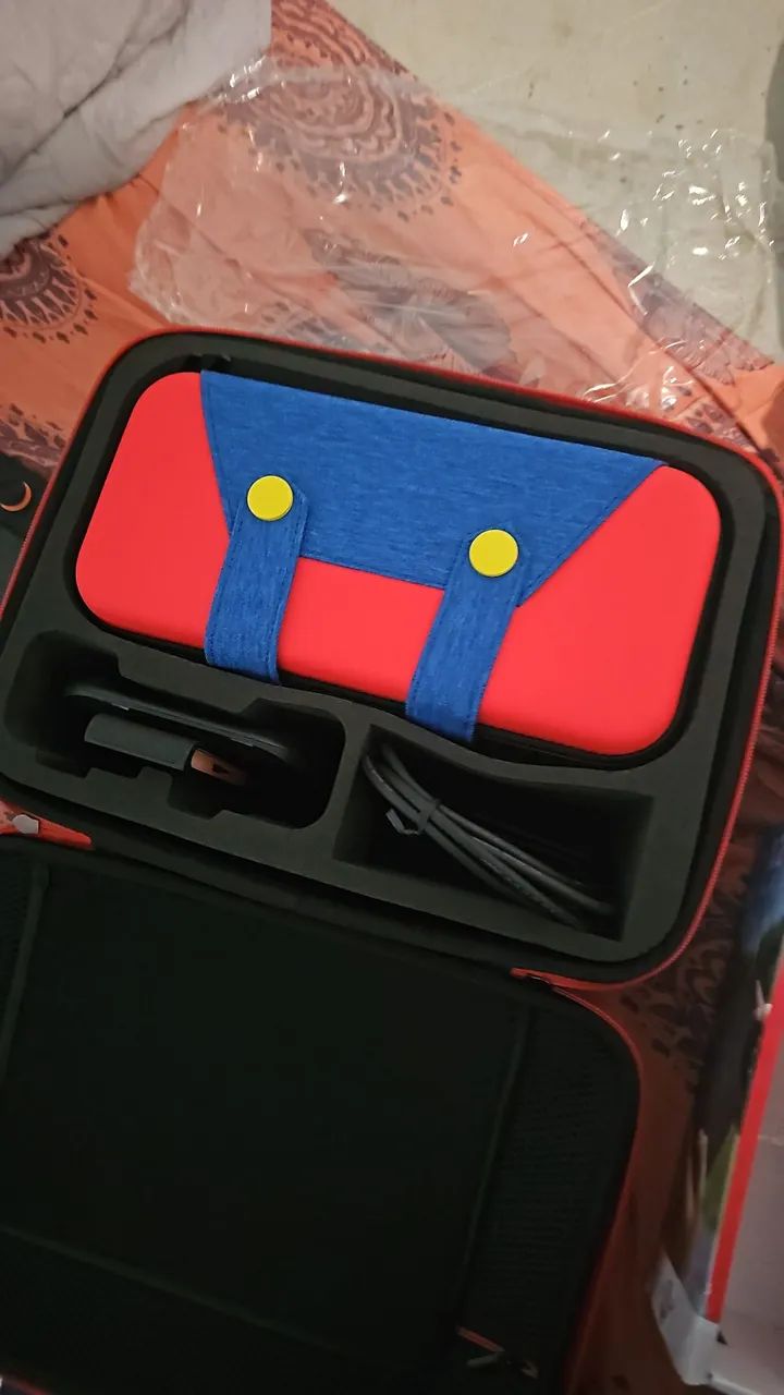 Nintendo switch 2 com caixa + maleta e case + 3 jogos - Foto 3