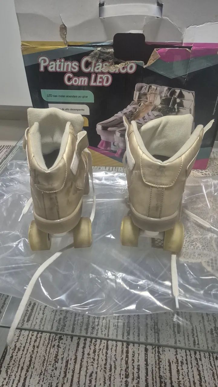 Patins com roda de LED - Foto 3