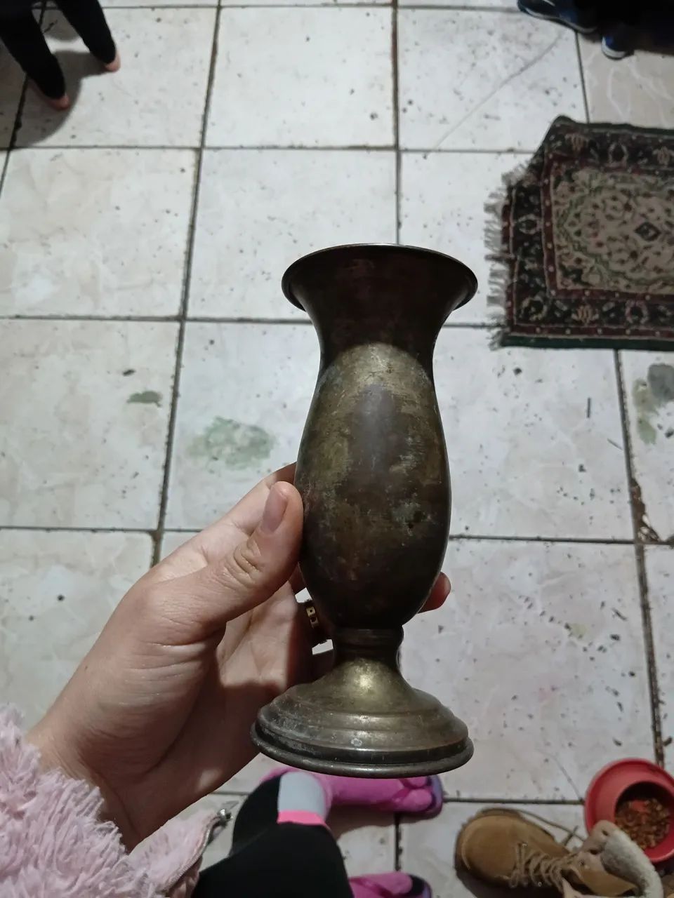 Balde de gelo Antigo banhado a prata 100 e vaso solitário do século XX  - Foto 2