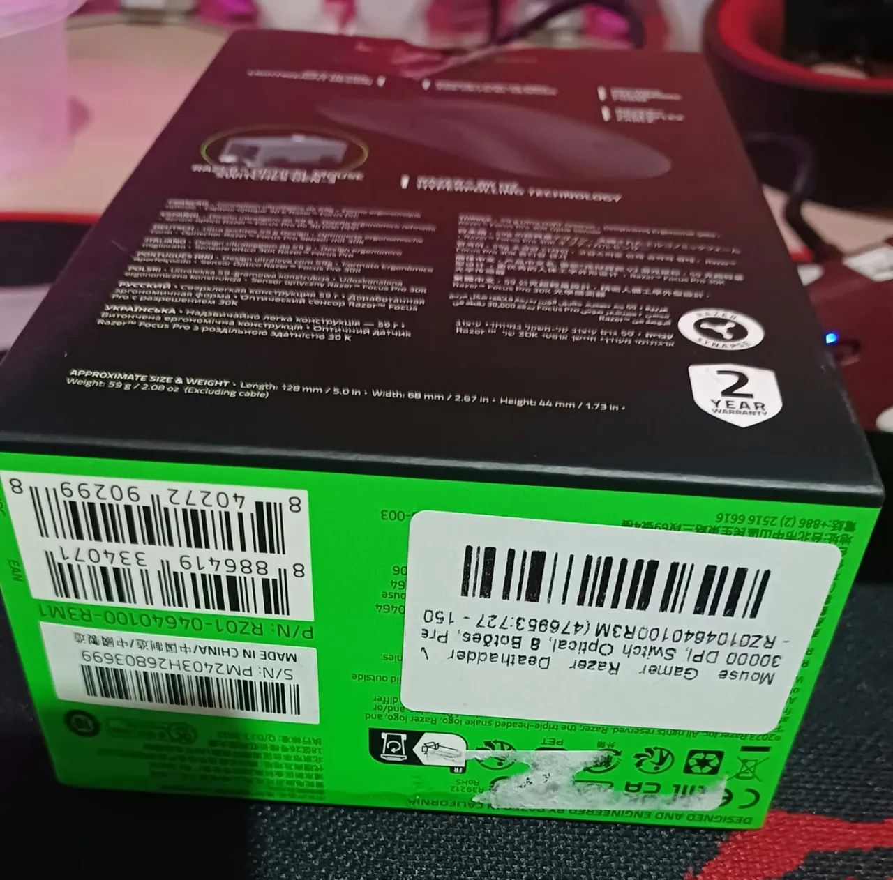 DeathAdder V3 Switch Optico - HyperPolling 8K Hz  - Foto 4